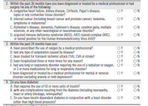 to show short-term care insurance underwriting