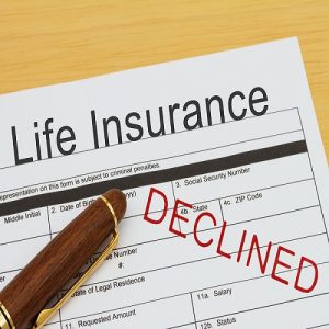 Life Insurance form declined