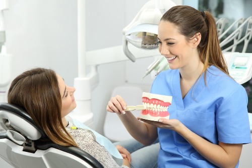 to show how happy dental hygienists and dental assistants are when they have disability insurance