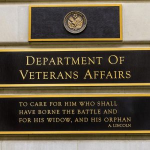 Sign for Department of Veterans Affairs