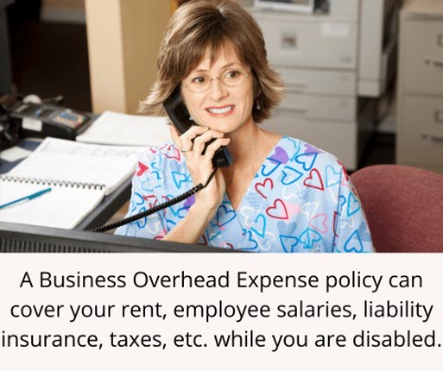 to show chiropractors a type of disability insurance that covers business expenses