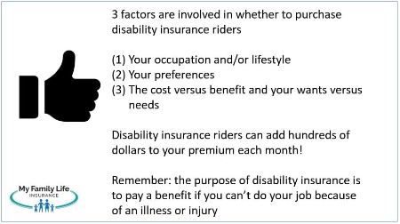 to show disability insurance riders for nail technicians
