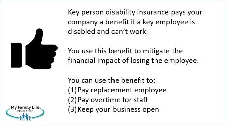 to describe what is key person disability insurance and how to use the benefit. 